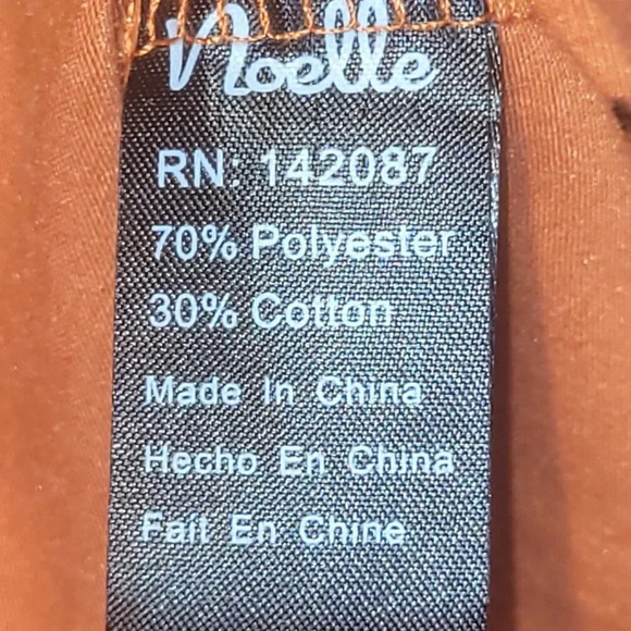 NOELLE Women's Orange Long Sleeve Flared Tunic with Large Buttons  ~ XL - Picture 8 of 9